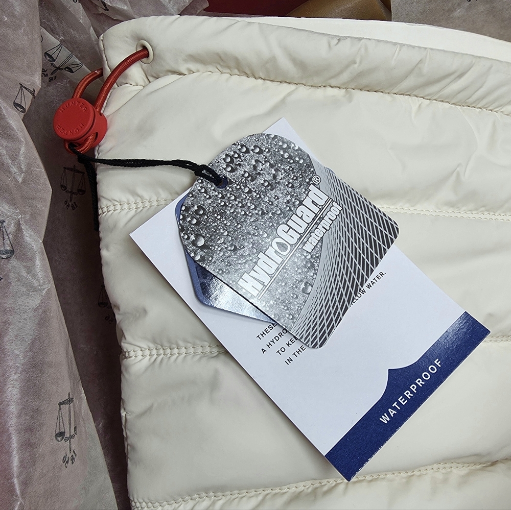 Hunter Tall Puffer Snow Intrepid Boots Insulated Winter White EU 41 US 10 NIB - Picture 15 of 16